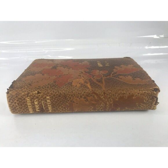 John G Whittiers Poems Homewood Publishing 1903 Acorn Oak Leaf Padded Edition - Picture 4 of 9
